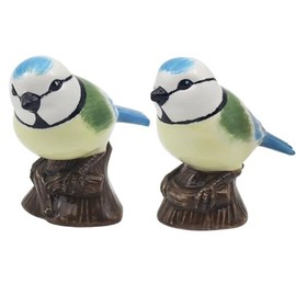 Lesser & Pavey Salt & Pepper Set for All Types of Kitchen | Ceramic Salt & Pepper Shaker Set | Lovely Salt & Pepper Pots | Salt Shaker & Pepper Shaker Suitable for Home (Bluetits)