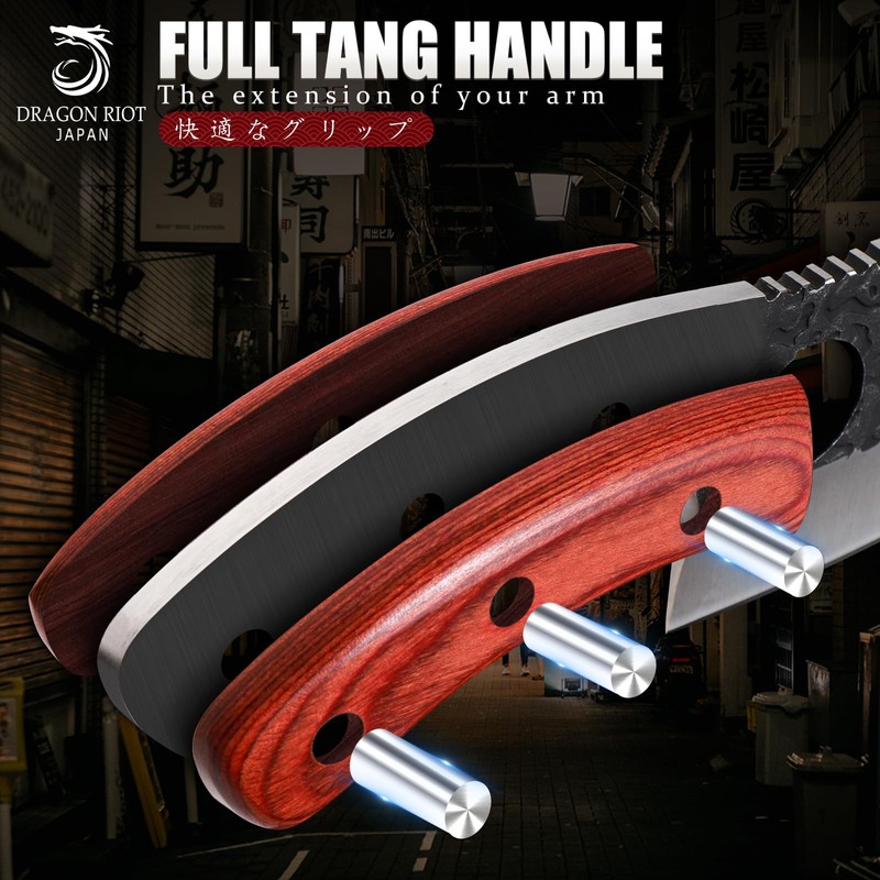 DRAGON RIOT Professional Butcher Knife Set for Meat Processing, 3Pcs