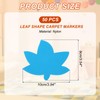 PATIKIL 4 Inch Carpet Spot Markers, 50Pcs Leaf Shape Floor