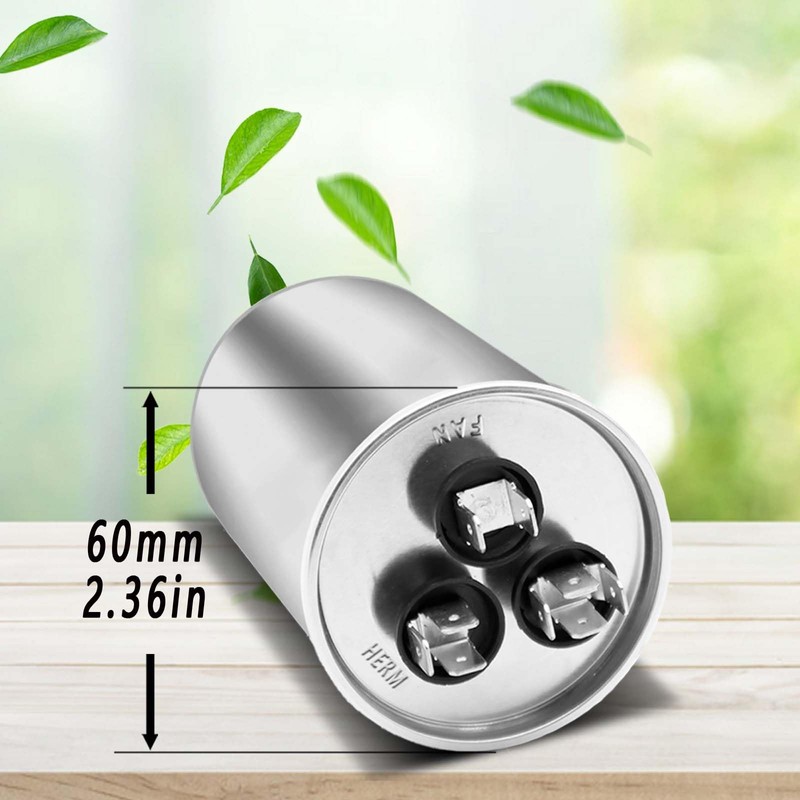 55/7.5 uF 55+7.5 MFD 370V or 440V Dual Run Start