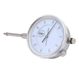 Dial gauge, embedded brass sleeve, high-precision mechanical dial gauge made of wear-resistant stainless steel for precise measurements (0-20 mm)