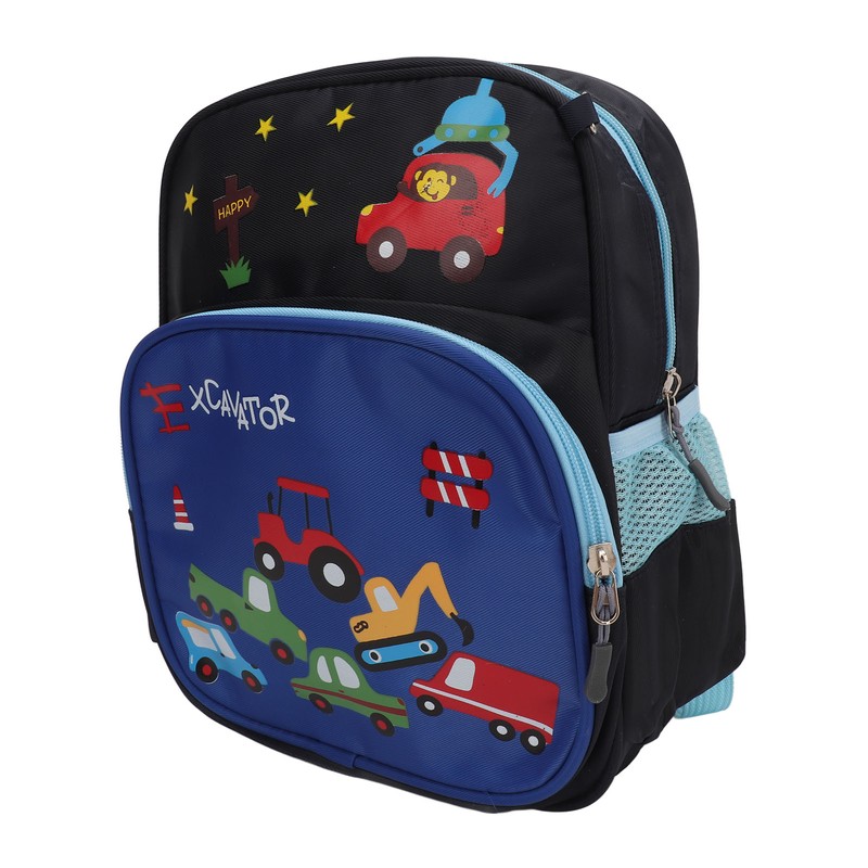 Kids Backpack Adjustable Shoulder Strap Lightweight Cartoon Car Children School