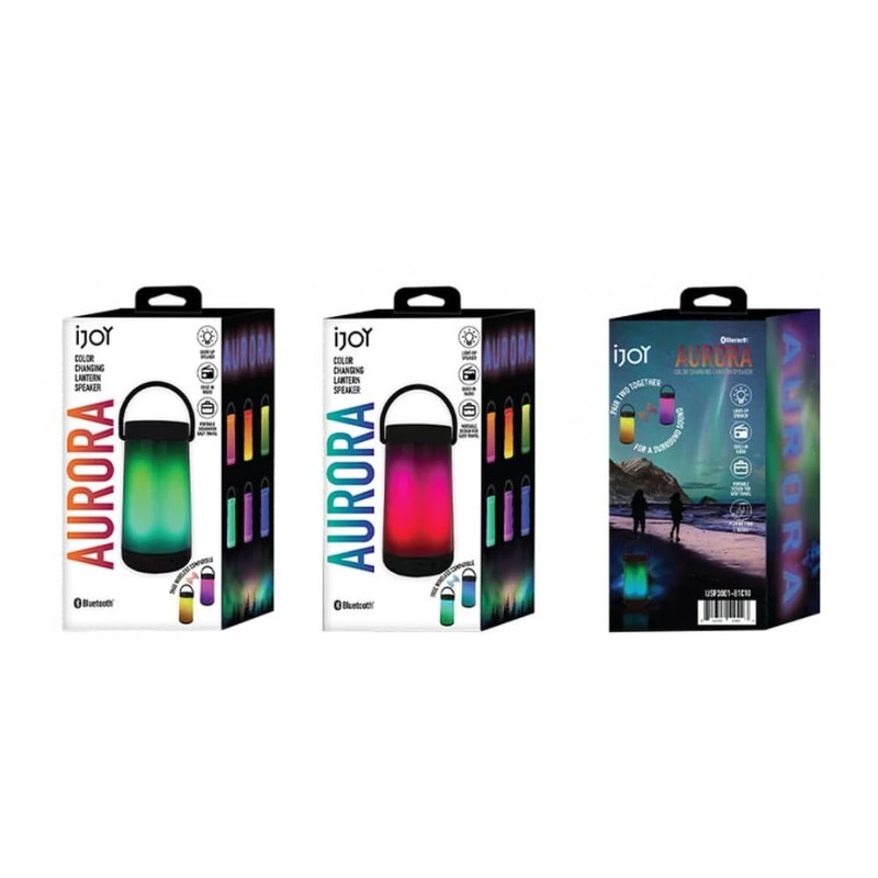 iJoy Aurora Colour Changing Light Up Lantern Speaker