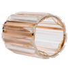 Cosmetic Brush Holder Transparent Glass Round Decorative Desktop Pen Storage