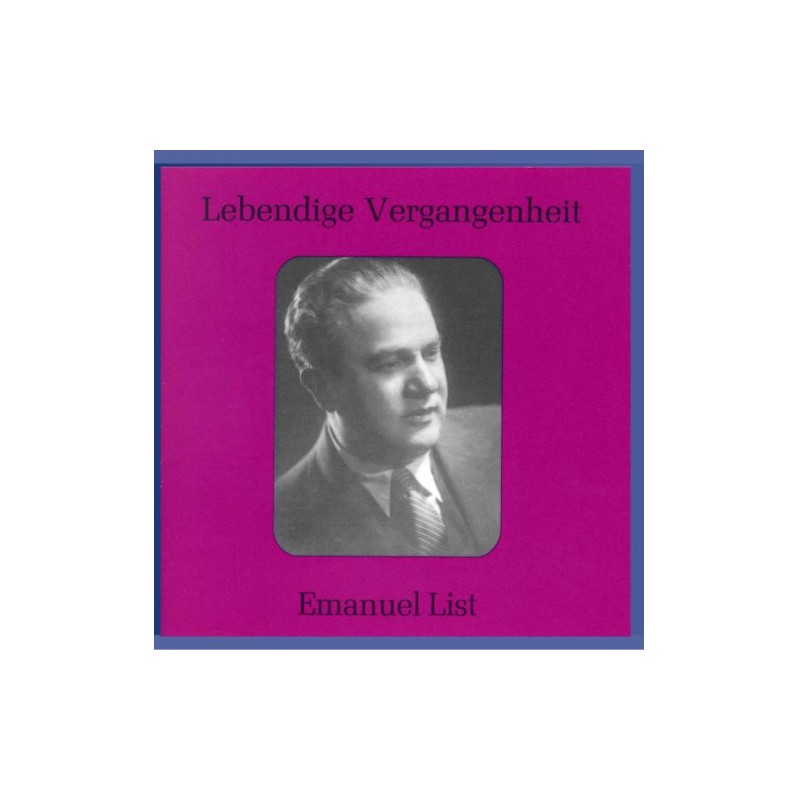 Lebendige Vergangenheit - Emanuel List
