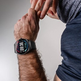 STF Kronos Trek Smartwatch | Resistente al Agua | Modo Multideportivo | Monitores de Salud | Batería de hasta 7 días de duración | Negro