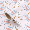 WRAPAHOLIC Nurse Wrapping Paper - Mini Roll - 17 Inch