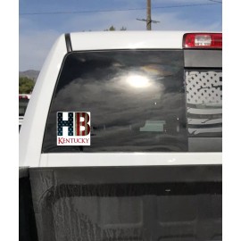 American HB American Flag and your State - HOLLER BOYS CreekSquad Decal Vinyl Decal