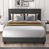 Allewie Full Size Fabric Upholstered Platform Bed Frame with Headboard
