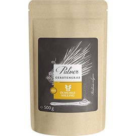 Organic Barley Grass Powder 500g | Finely Ground - 100% Natural - Made and Bottled in Germany | Ölmühle Solling