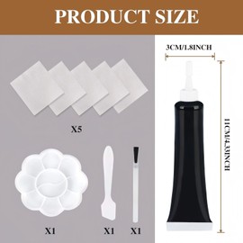 Advanced Leather Repair Gel, Leather Repairs for Car Seat Vinyl Repair Kit, Suitable for Car Seats, Sofas, Leather (Black)