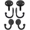 Fuxxer® Set of 6 Classic Coat Hooks Towel Hooks Vintage
