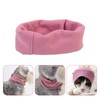 Pink Calming Hood for Pets – Adjustable Grooming Snood for