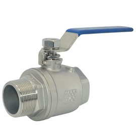DAN SPEED 1-1/2 Inch Male x Female NPT Ball Valve S304 Stainless Steel,Full Port Heavy Duty for Water, Oil, and Gas,1000WOG (1-1/2 inch)