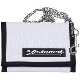 2Stoned Wallet Embroidered with Chain and Velcro Fastening Camo Gym Bag for Adults and Children, white, m
