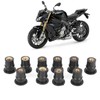 KooingTech M5 Muttern, Gummimutter M5, 10 Stück Motorrad Windschutzscheibenmutter 5mm/0.2in