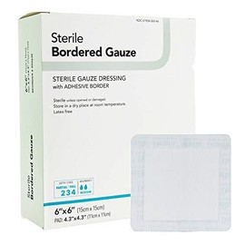 DermaRite Sterile Bordered Gauze Dressing with Adhesive Border