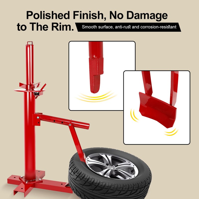 EASYBERG Portable Manual Tire Changer with Duck Head Adapter Kit