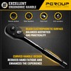 pgroup 1/2-Inch Drive Ratchet Wrench, 90 Tooth Reversible Ratchet, 4-Degree