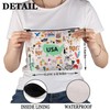 PWHAOO USA Travel Traveling Gift USA Icons Makeup Bag USA