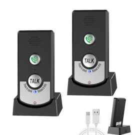 Voice 2Way Intercom Doorbell, Two Way Portable Walkie Talkie Operating at 1000m, Handheld Intercom System, Home Room to Room Communication System for Home Office