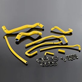 G-PLUS Silicone Radiator Hose Kit Compatible with Chevy Corvette 5.7L LT1 V8 1991-1996,Yellow