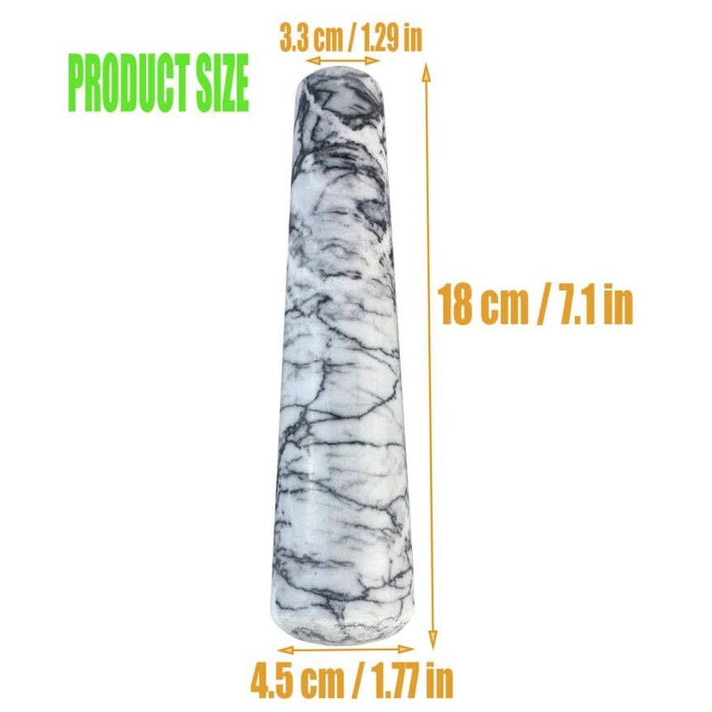 Marble Replacement Pestle only，Granite Polished Pestle （Gray）