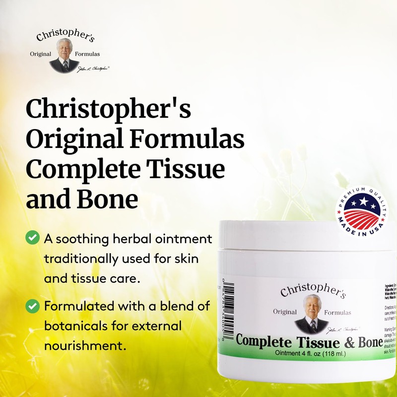 Christopher's Original Formulas Complete Tissue & Bone Ointment, Herbal Topical