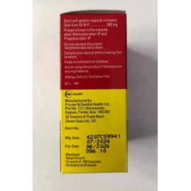 Seven Seas Cod liver fish oil 100 Capsule