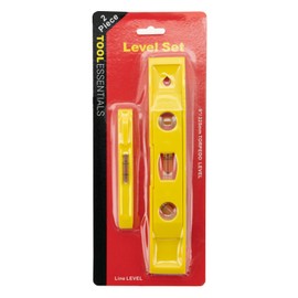Tool Essentials 2PC 9" 3-Vial Torpedo Level with Magnet & Mini Level