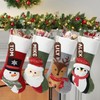 bolukets Christmas Stockings 4 Pack, 19.2 inches 3D Reindeer/Snowman/Penguin/Santa Claus