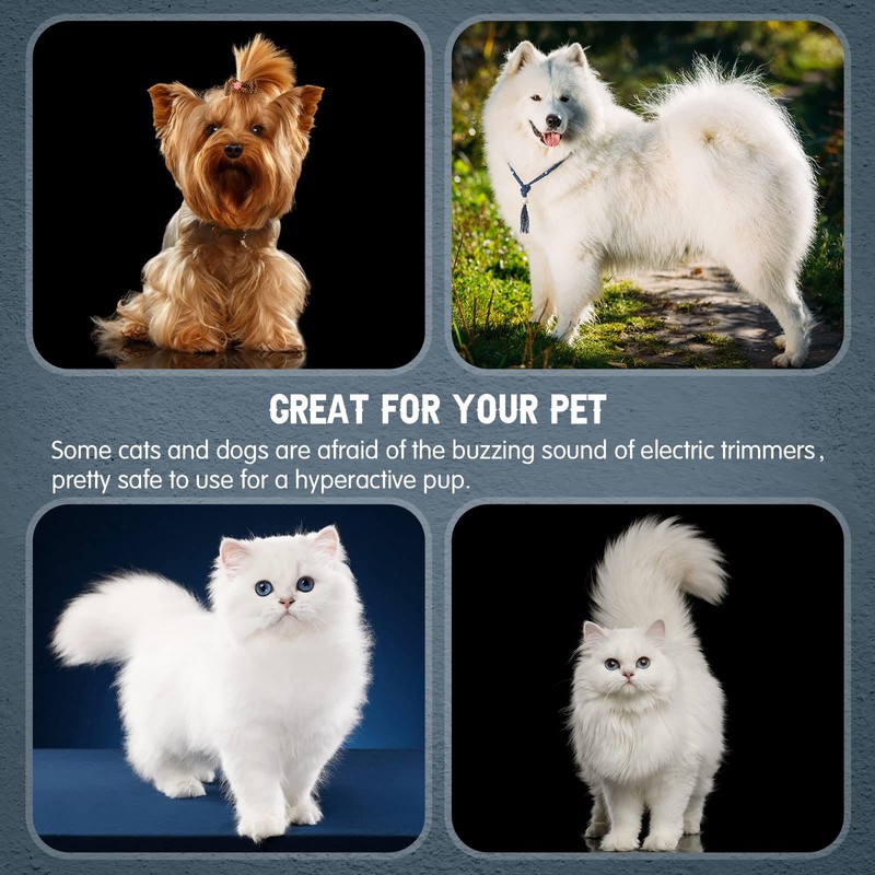 Yinkin 5 Pieces Razor Comb for Dogs Hair Grooming Trimmer