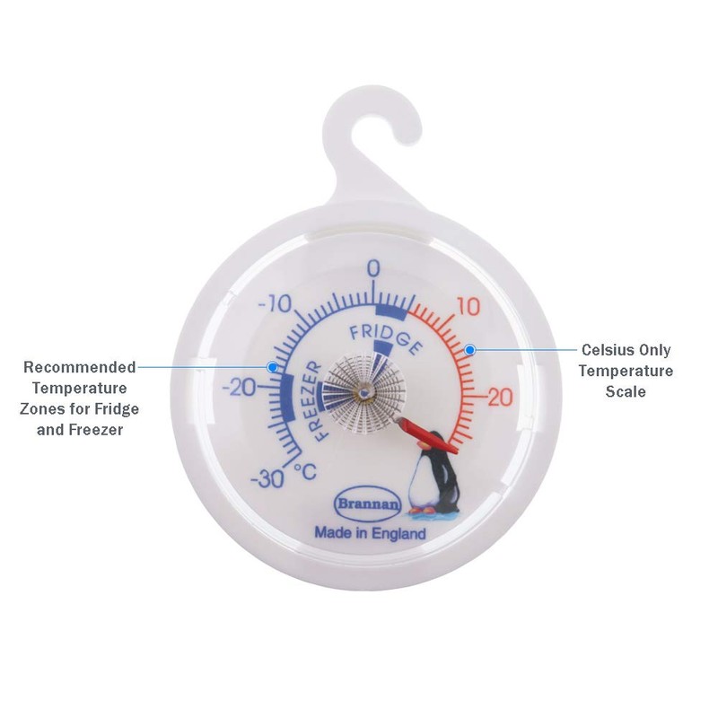 Fridge Thermometer Dial Refrigerator Thermometer 65 mm Dial Fridge Freezer