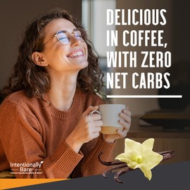 Intentionally Bare MCT Oil Powder French Vanilla MCT Coffee Creamer - C8 MCT Oil Powder for Energy & Metabolism - No Grit Keto Energy Blend Excellent in Baking, Shakes & Creamer for Coffee - 40 Ser