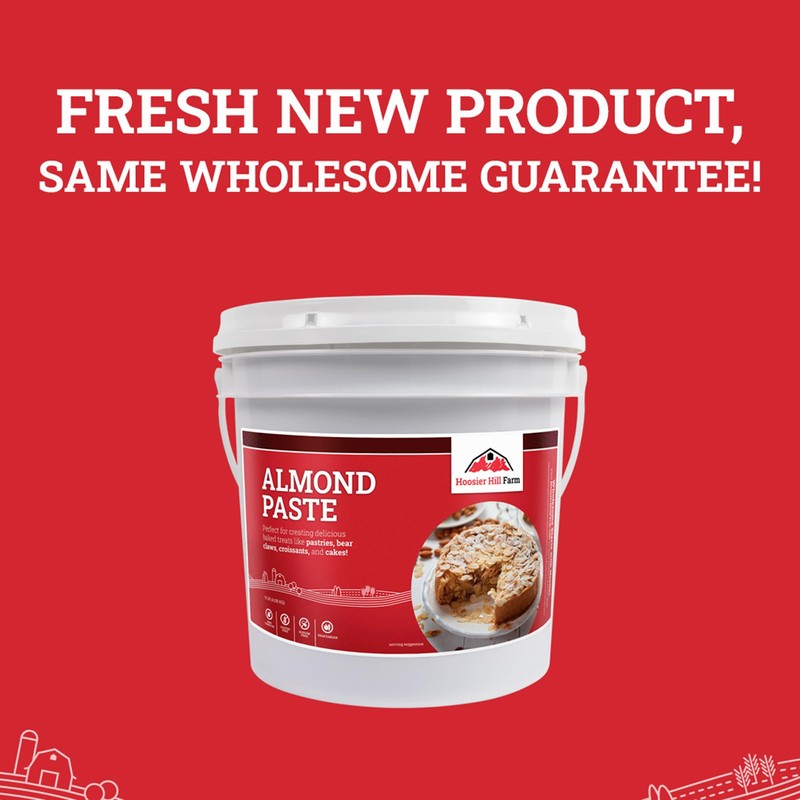 Hoosier Hill Farm Almond Paste Pail, 9LB (Pack of 1)