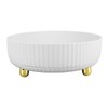 Rotatable Storage Tray Plastic Large Capacity Rotating Organizer Tray Desktop