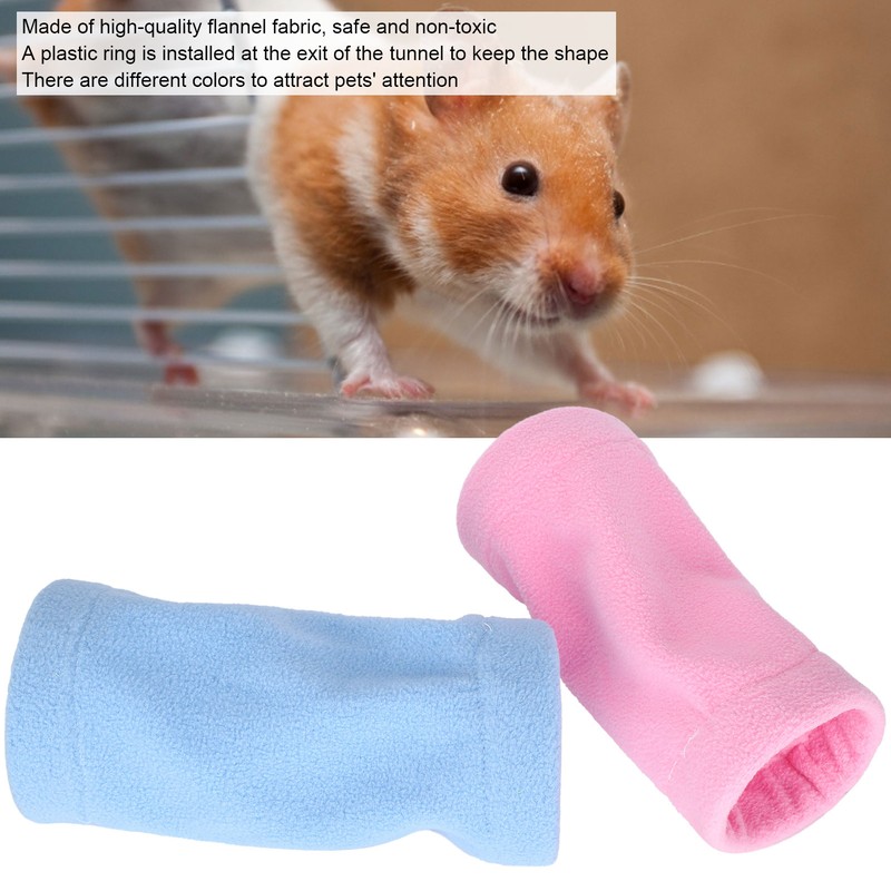 Pet Tunnel Soft Flannel 1 Way Tunnel for Hamster Little