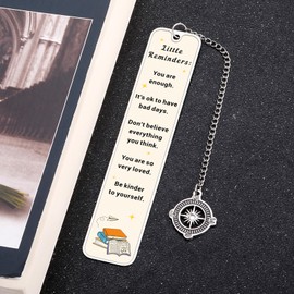 Inspirational Bookmark Gifts for Teen Girls Boys - Back to School Gifts Supplies for Students - Dorm Room Essentials for Girls Guys, First Day of School Supplies, Off to College School Essentials
