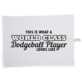 Hippowarehouse This is what a world class dodgeball player looks like Tea Towel Eco Printed Dish Cloth Kitchen accessory 50cmx70cm 100% Cotton