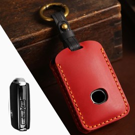 [Kinotaka] New Mazda 3 Genuine Leather Key Case Key Cover CX-60 CX-30 DM Series MAZDA3 Fastback BP Series CX-8 2020 Roadster CX-5 Smart Key Case Specially Designed, red