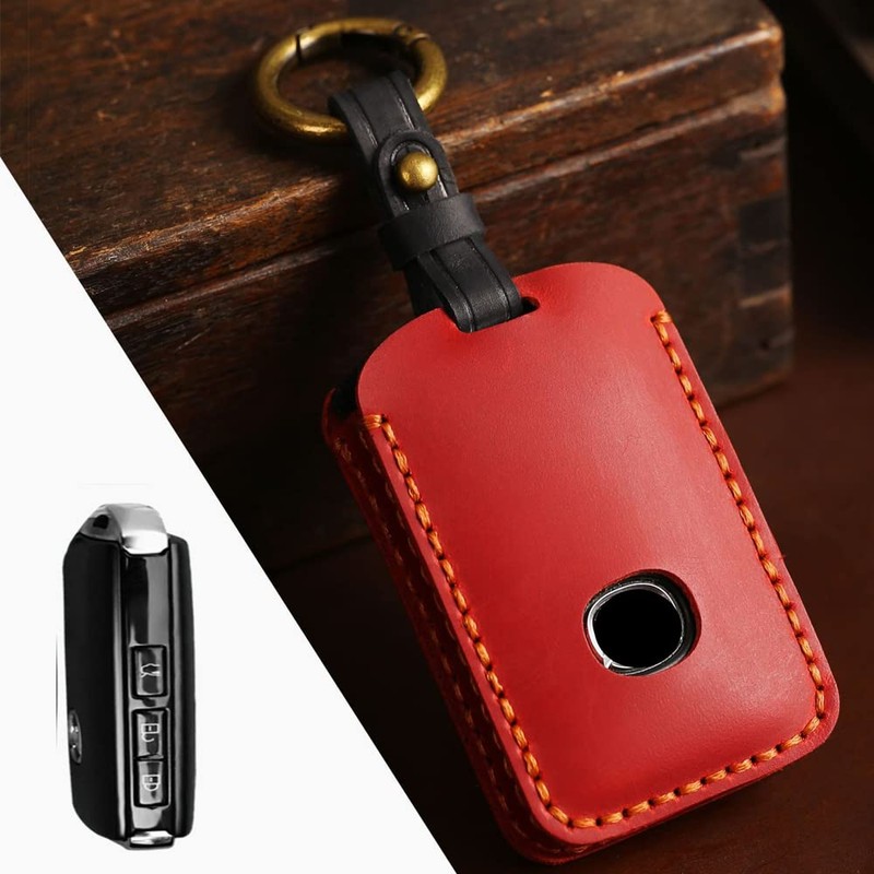 [Kinotaka] New Mazda 3 Genuine Leather Key Case Key Cover