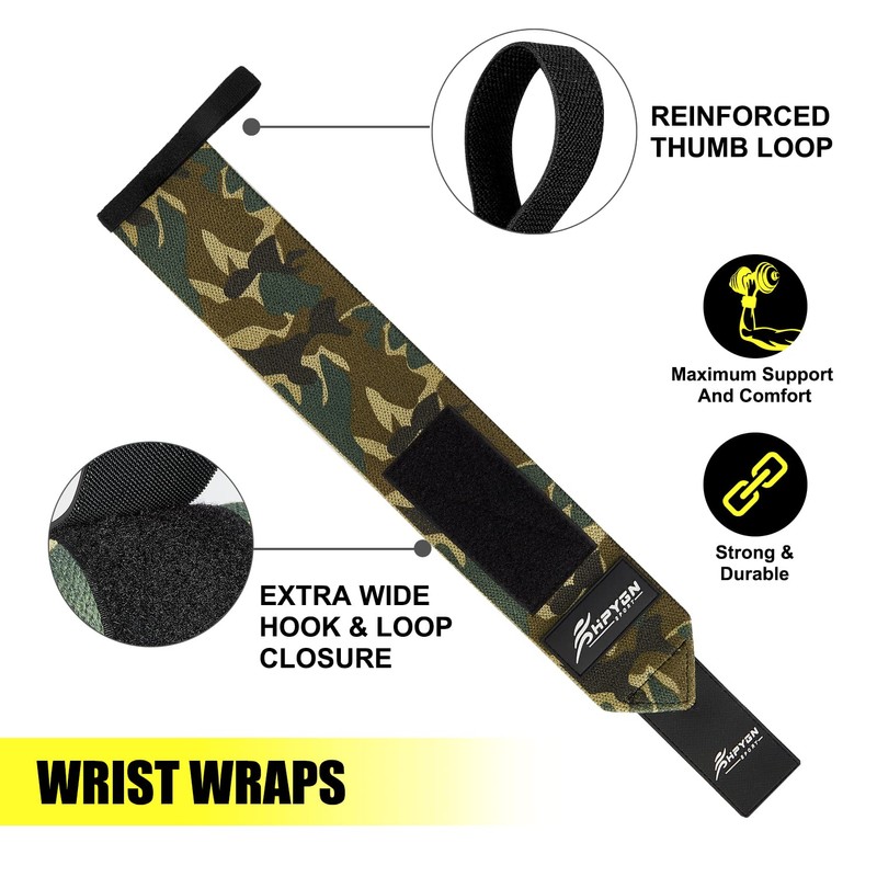 Wrist Wraps, Wrist Support for Weightlifting, Powerlifting, Strength Training, Benching,
