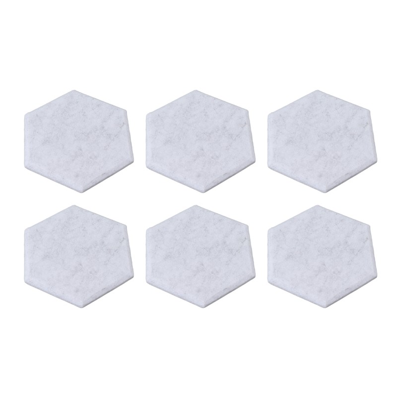 12PCS Hexagon Acoustic Panels High Density Sound Absorbing Panels Sound