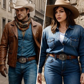 TYWestyles Western Cowboy Belt Buckle - Texas Bull Skull Belt Buckle for Men women (Antique Bronze Desert Cow Skull, Medium)