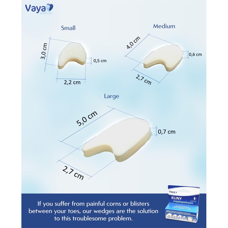 Vaya Medical Toe Separator Set of 4 Toe Separators Correction