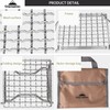 Campingmoon Portable Campfire Grill Grate 304 Stainless Steel Folding Camping