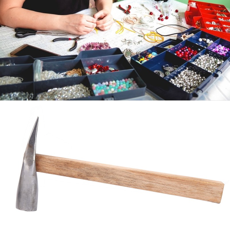 Stainless Steel Hammer Jewelry Making DIY Tool for Gold Silver(M)