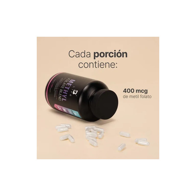 Metil Folato De 180 Caps Betaína. Methyl Folate Blend B