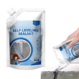 Concrete Crack Filler, High Elasticity Self Leveling Cement Crack Filler, Waterproof Repair Sealant for Driveway, Walkway, Patio, Joint, Quick Concrete Crack Filler (Gray, 500ml)