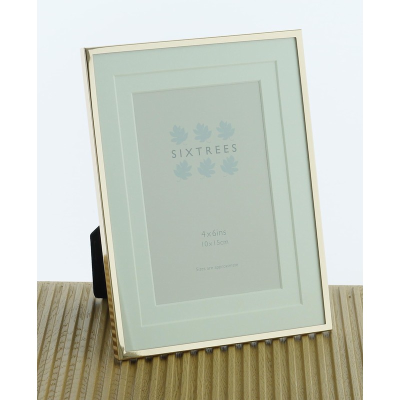 Sixtrees Park Lane 275346(MIF) Polished Gold Metal 4 x 6